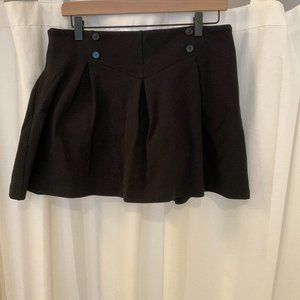 Modcloth Keeping Score Pleated Skort Size L